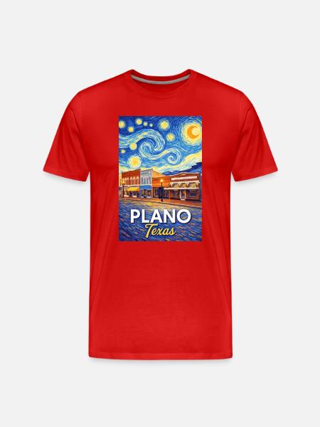 Plano, Texas - Men's Premium Organic T-Shirt - red