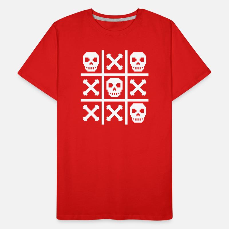 Pixel Skull and Bones Zero & Crosses T-shirt bio Premium Homme