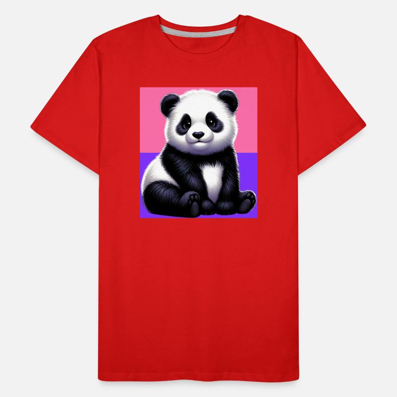 panda Men's Premium Organic T-Shirt