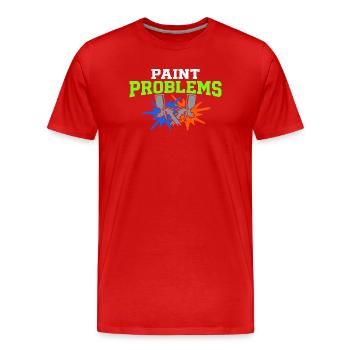 Atelier de carrosserie Technicien carrosserie - T-shirt bio Premium Homme - rouge - Devant - Damien (186cm)