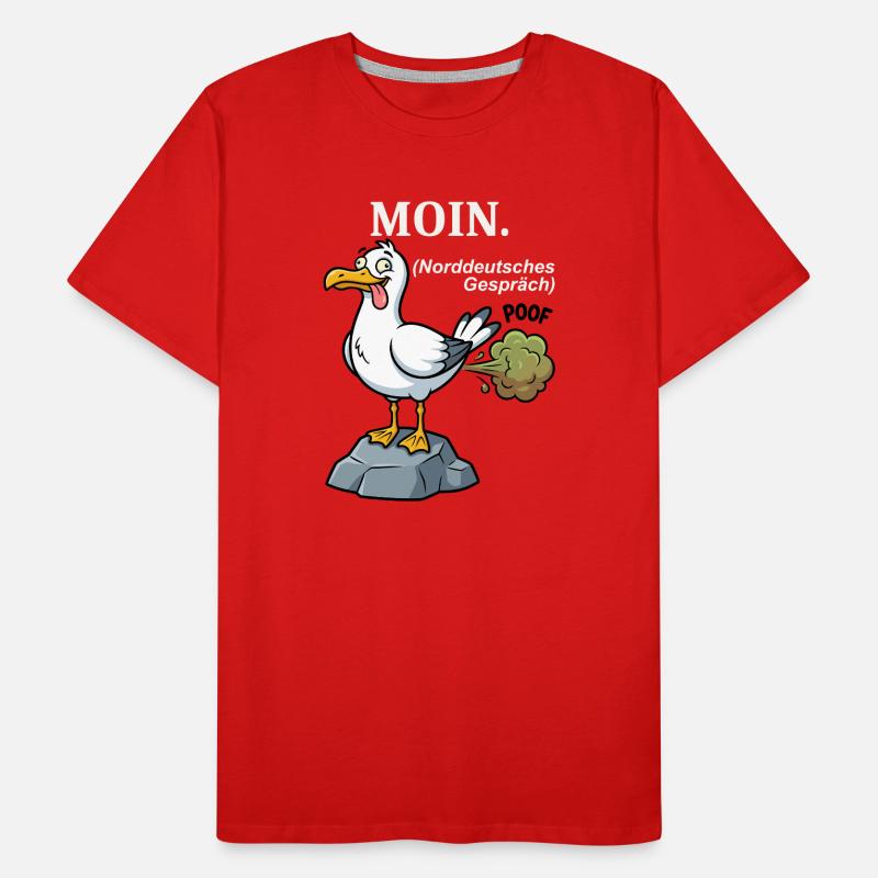 North German Humor Saying: MOIN Men's Premium Organic T-Shirt