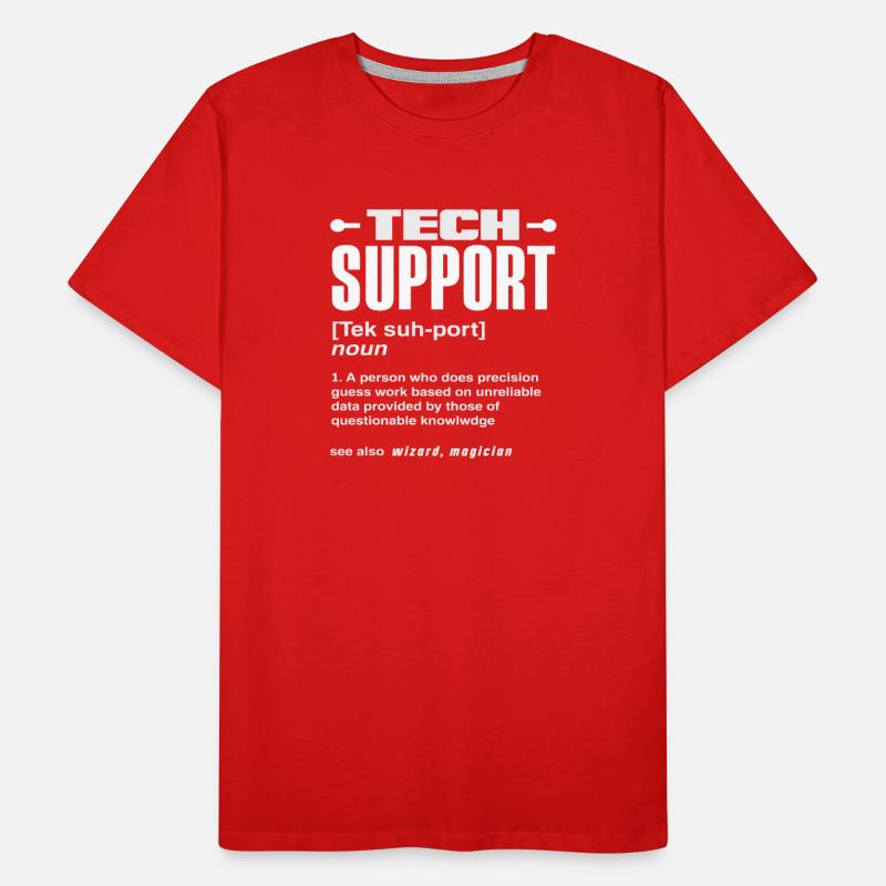Funny Tech Support Definition Magician IT Men's Premium Organic T-Shirt