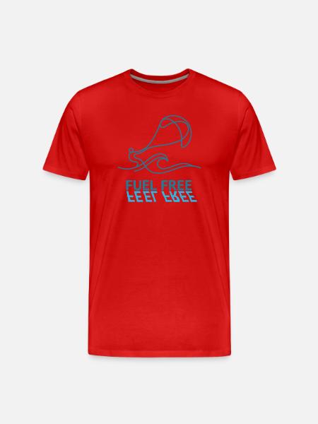 FuelFree - Männer Premium Bio T-Shirt - Rot