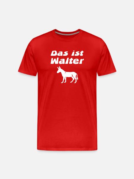 Esel - Männer Premium Bio T-Shirt - Rot
