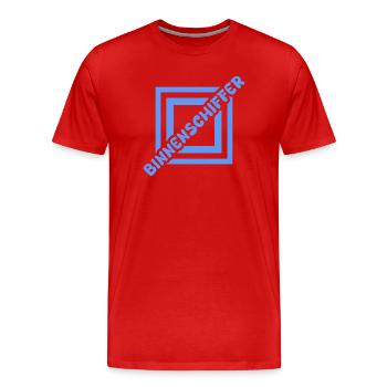 Berufung Binnenschiffer - Männer Premium Bio T-Shirt - Rot - Vorne - Damien (186cm)