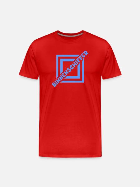 Berufung Binnenschiffer - Männer Premium Bio T-Shirt - Rot