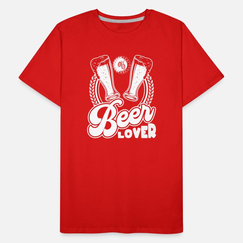 Beer Lover Bier Humor Geschenk Männer Premium Bio T-Shirt
