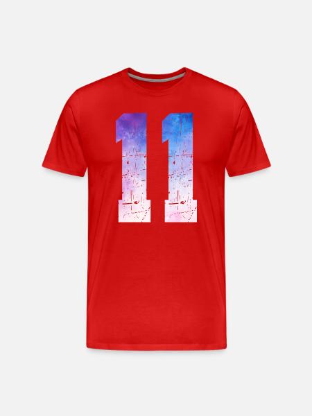 Issue 11 – 11th Anniversary Gift - Men's Premium Organic T-Shirt - red