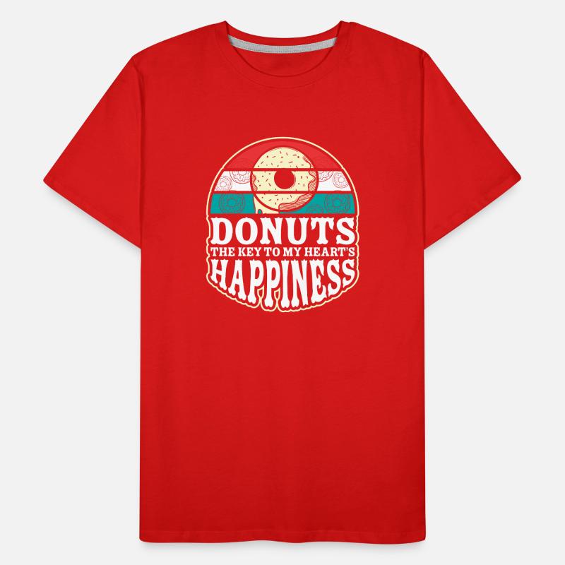 Restauration rapide en donuts T-shirt bio Premium Homme