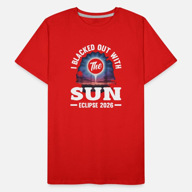 Éclipse solaire 2026, 12 août T-shirt bio Premium Homme