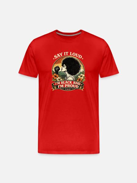 I´m Black and I´m Proud - Men's Premium Organic T-Shirt - red