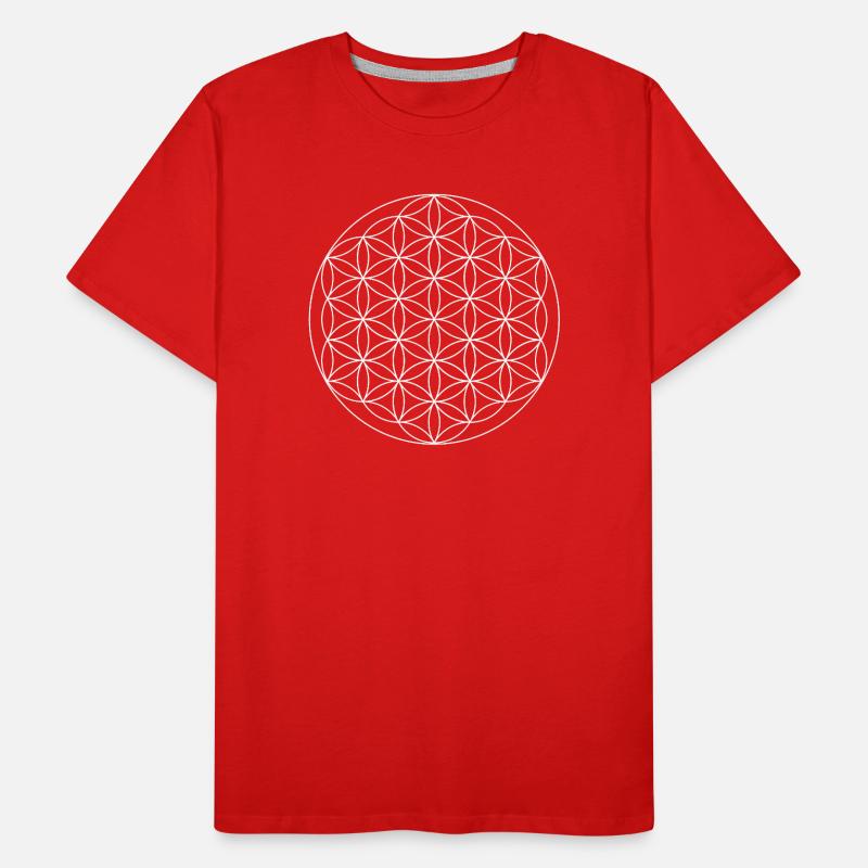 Géométrie sacrée de la Fleur de Vie T-shirt bio Premium Homme