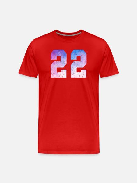 Issue 22 – 22nd Anniversary Gift - Men's Premium Organic T-Shirt - red