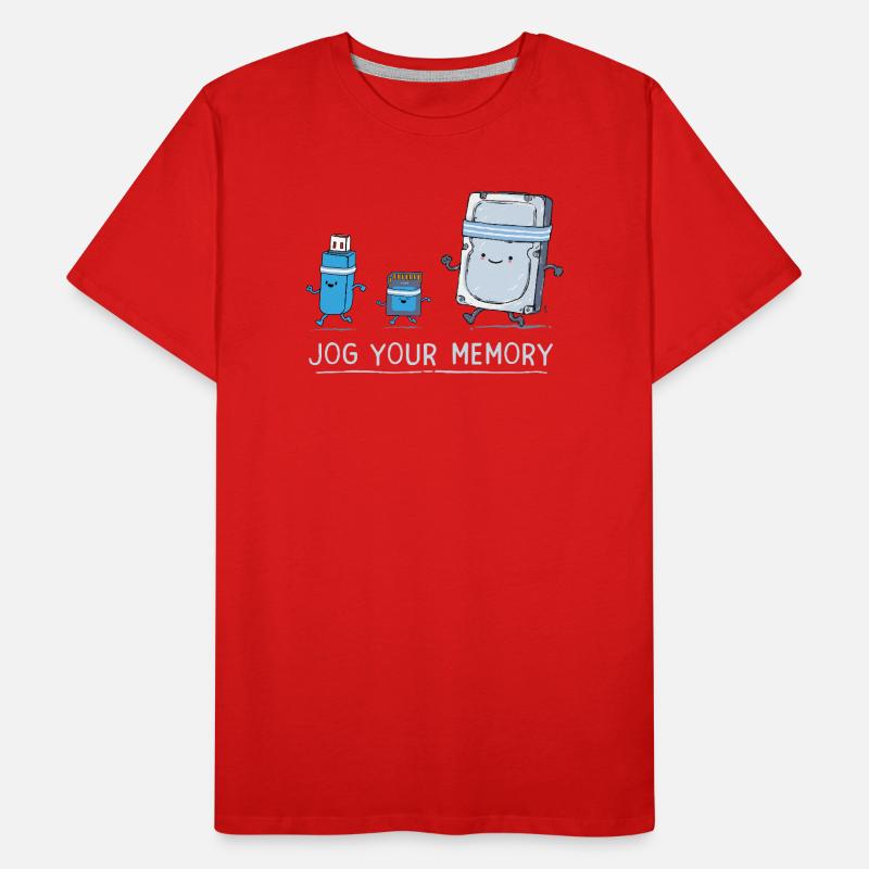 Software Engineer IT Support J-og Your Memory Gym  Men's Premium Organic T-Shirt