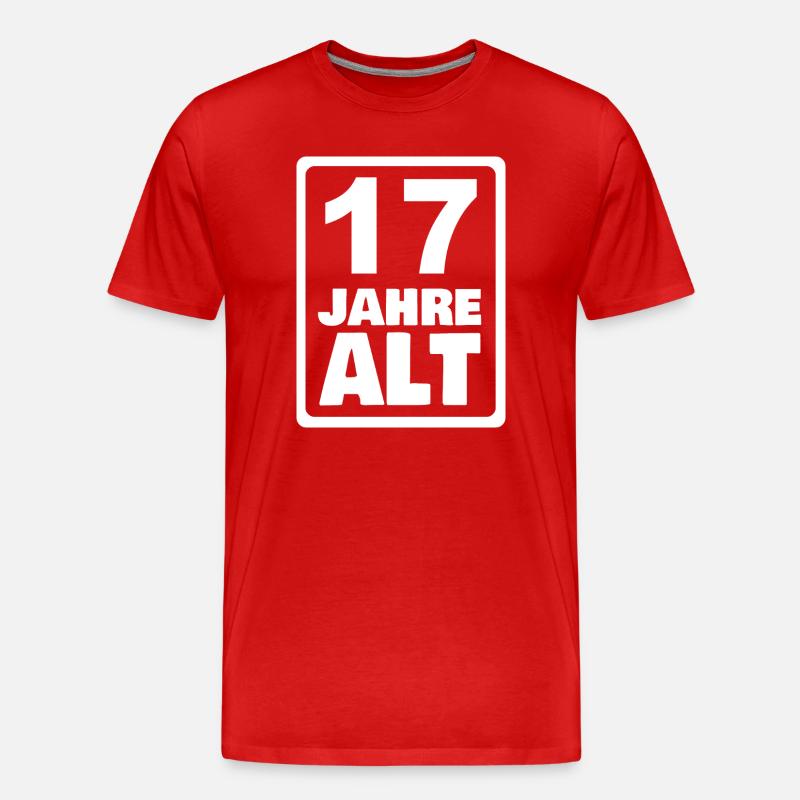 17 - Männer Premium Bio T-Shirt - Rot