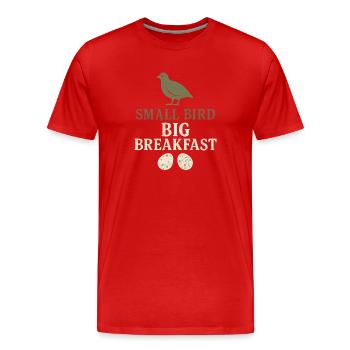 Quail Keeper Quail Farmer Backyard Quail - Men's Premium Organic T-Shirt - red - Front - Damien (186cm)