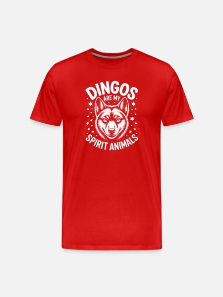 Dingo Sayings Dingos Funny Dingo Gift - Men's Premium Organic T-Shirt - red