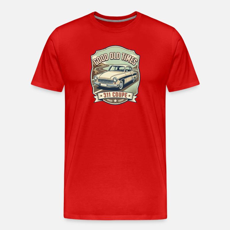 Wartburg 311 Coupe - Männer Premium Bio T-Shirt - Rot