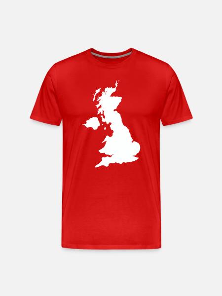 england_country - Men's Premium Organic T-Shirt - red