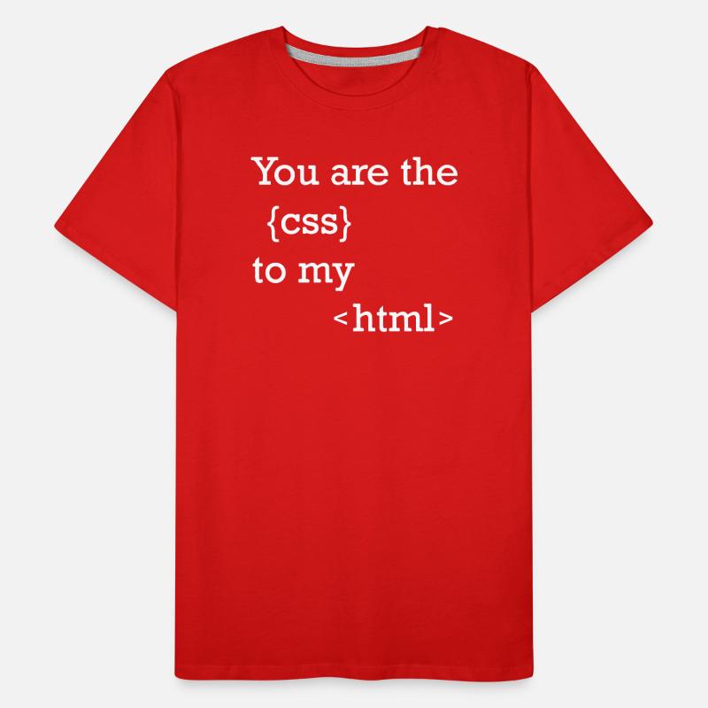 Funny programmer motif for web developers Men's Premium Organic T-Shirt