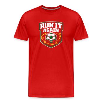Fußballtraining Jugend-sport-trainer - Männer Premium Bio T-Shirt - Rot - Vorne - Damien (186cm)