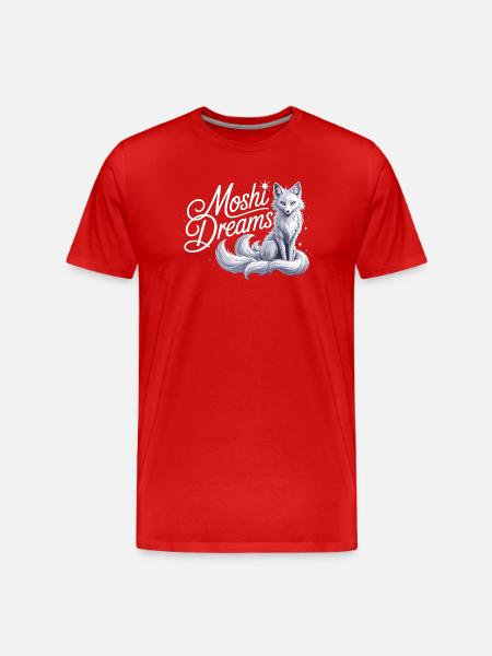 Mystic Fox Shirt Moshi Dreams - Men's Premium Organic T-Shirt - red
