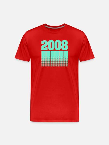 2008 - T-shirt bio Premium Homme - rouge