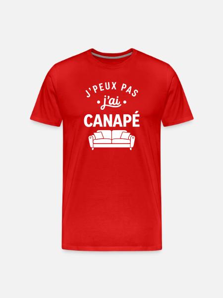 sofa - Men's Premium Organic T-Shirt - red