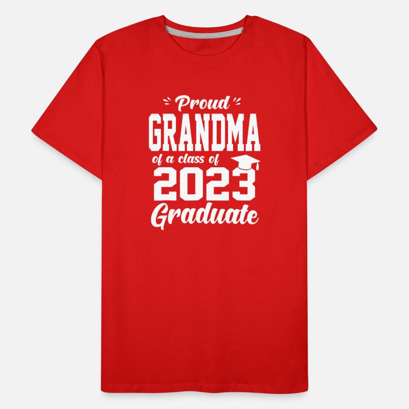 Stolze Oma Absolventin 2023 Männer Premium Bio T-Shirt