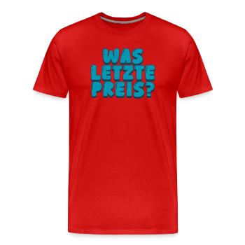 was letzte preis - Männer Premium Bio T-Shirt - Rot - Vorne - Damien (186cm)