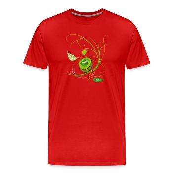 Kiwi - T-shirt bio Premium Homme - rouge - Devant - Damien (186cm)