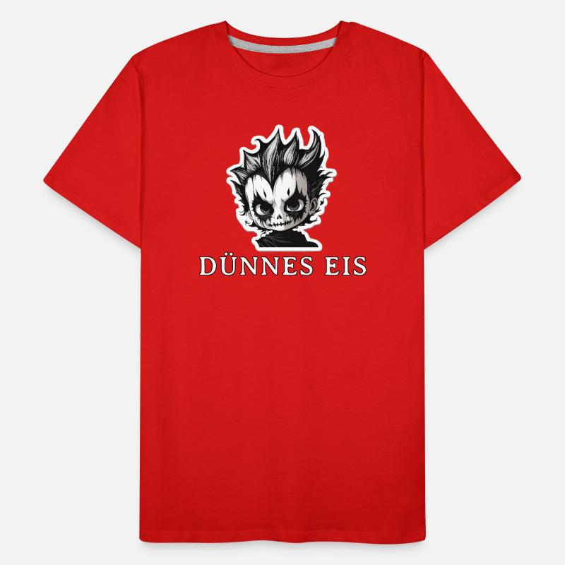 Schlechte Laune - Dünnes Eis Männer Premium Bio T-Shirt
