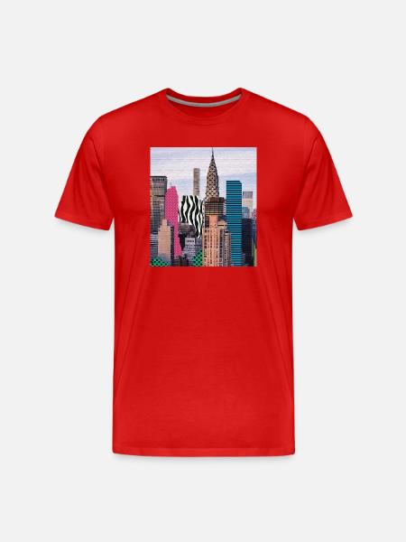 NYC - Men's Premium Organic T-Shirt - red