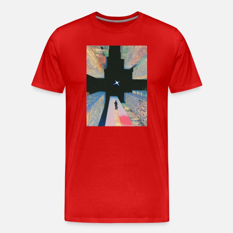 universe design - Männer Premium Bio T-Shirt - Rot