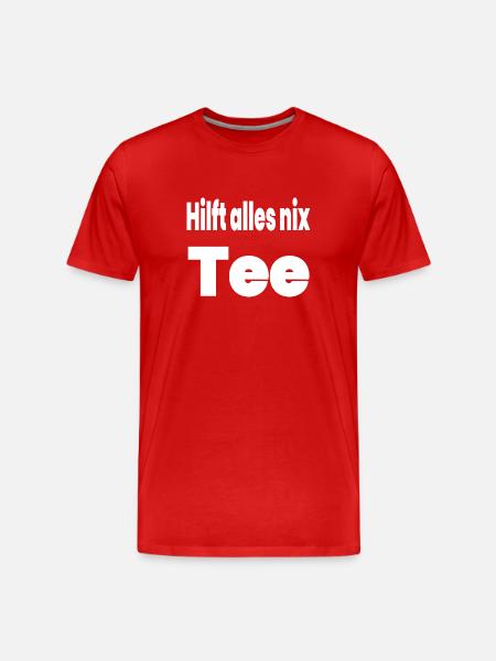 Tea - Men's Premium Organic T-Shirt - red