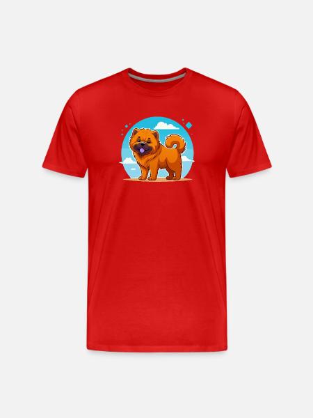 Chow-Chow (bande dessinée) - T-shirt bio Premium Homme - rouge