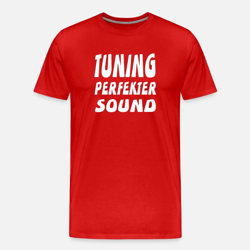 Tuning - Männer Premium Bio T-Shirt - Rot