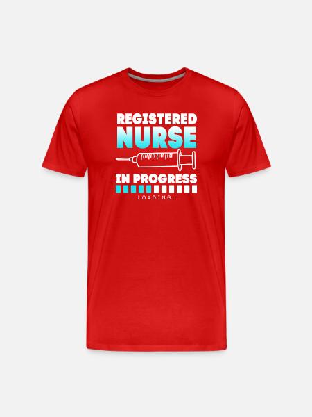 Nurse Hospital Nursing Gift - Men's Premium Organic T-Shirt - red