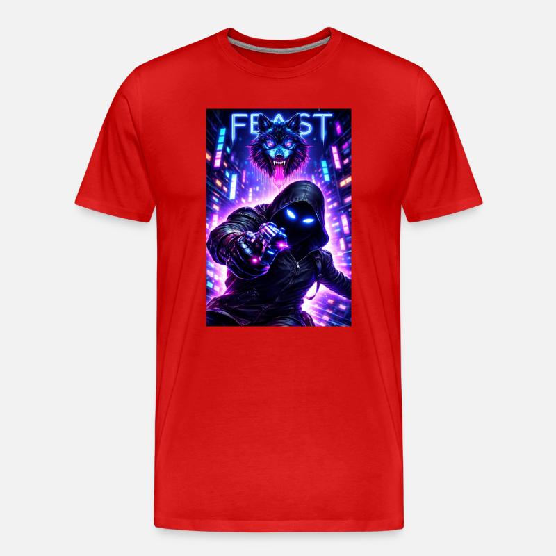 Wulfking - Men's Premium Organic T-Shirt - red