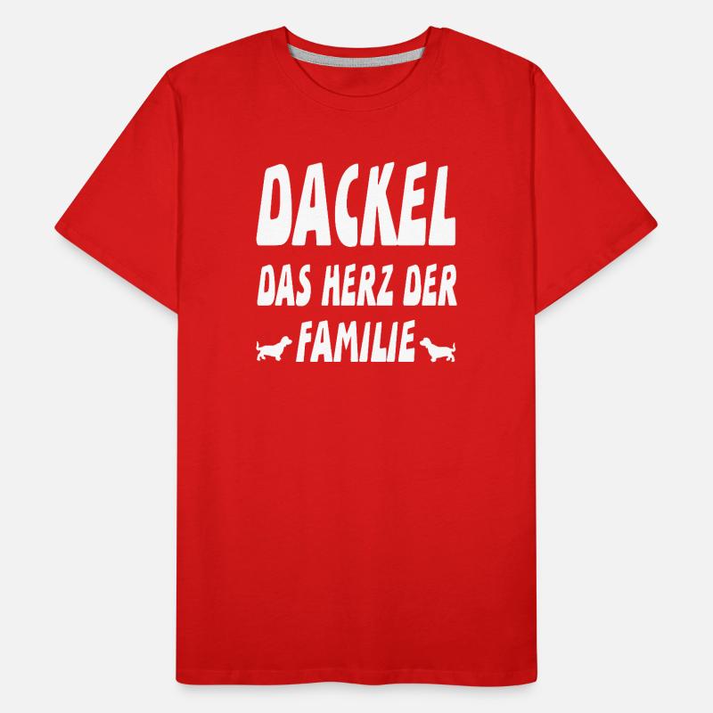 Dackel Männer Premium Bio T-Shirt