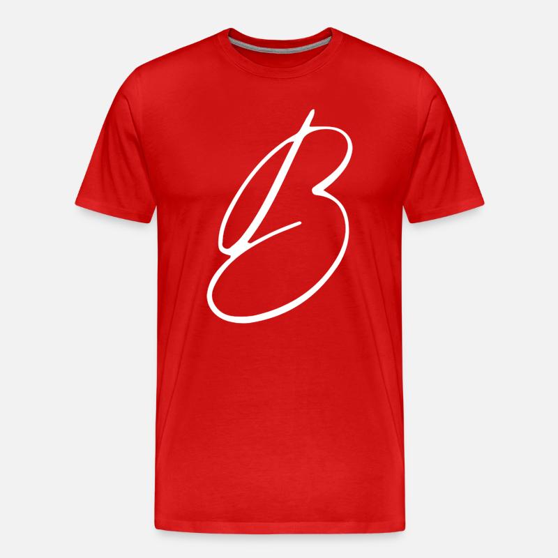 B - Männer Premium Bio T-Shirt - Rot