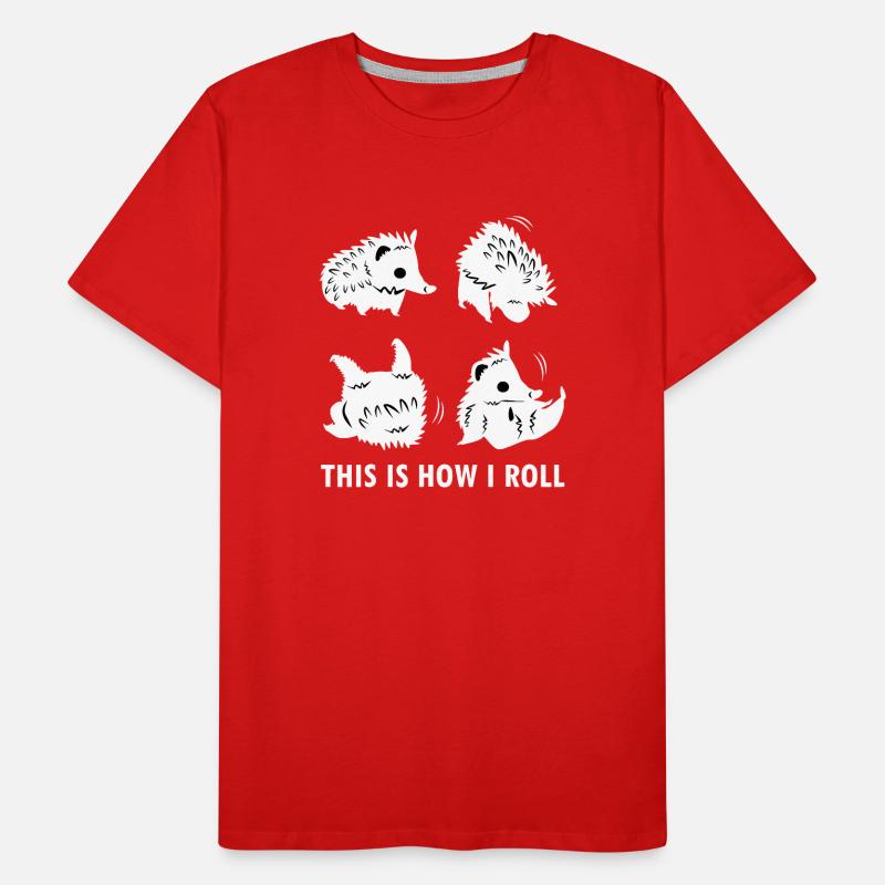 Hedgehogs Roll: Cute Quirk Men's Premium Organic T-Shirt