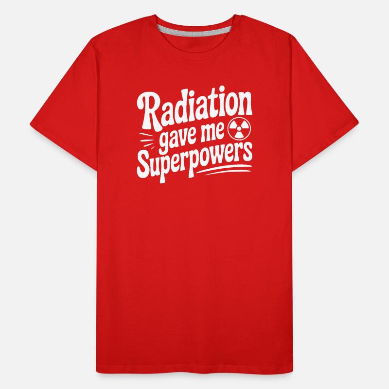 Radiation Gave Me Superpowers Men's Premium Organic T-Shirt