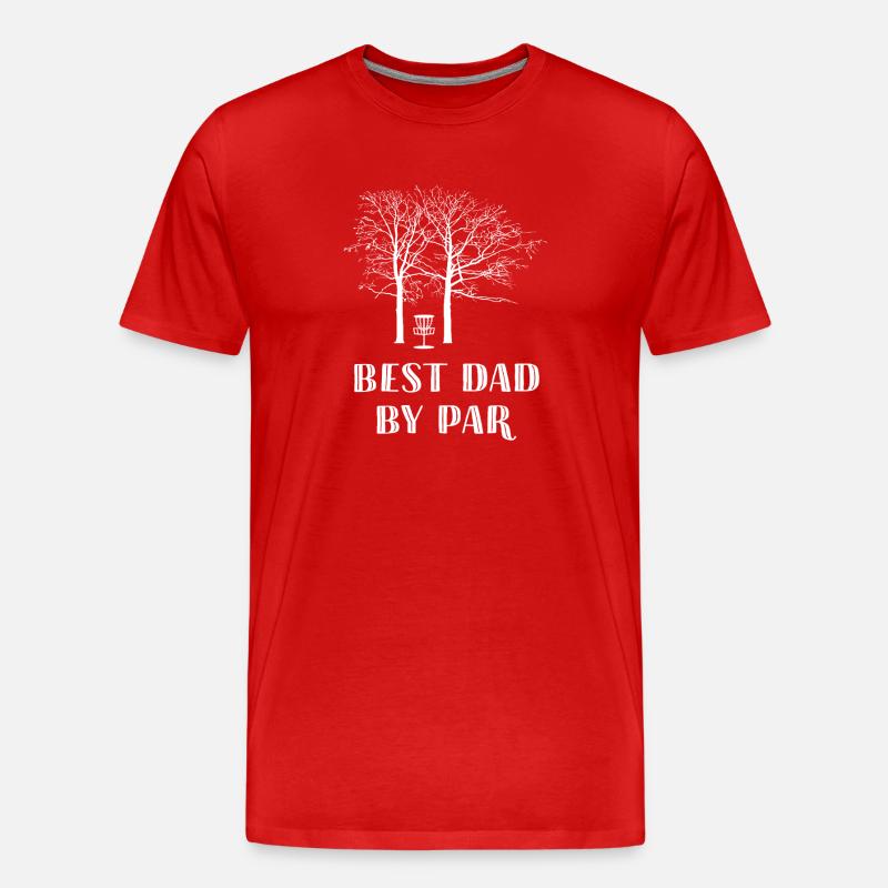 Bester Vater nach Par - Männer Premium Bio T-Shirt - Rot