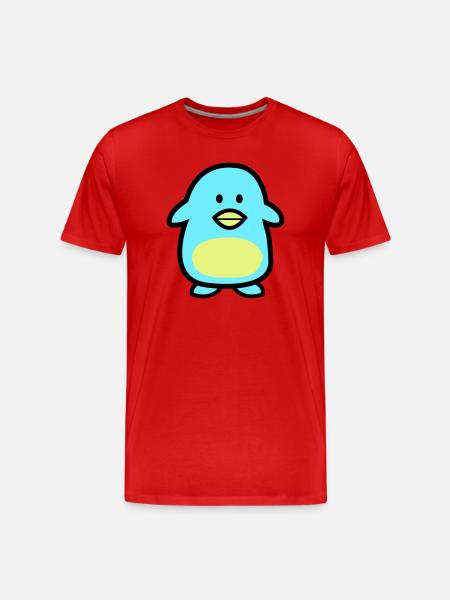 Penguin Comic - Men's Premium Organic T-Shirt - red