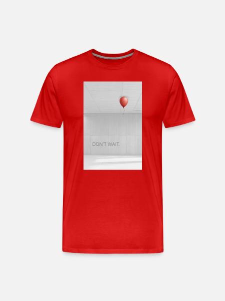 Don't wait Motivation Success Act Now - Men's Premium Organic T-Shirt - red