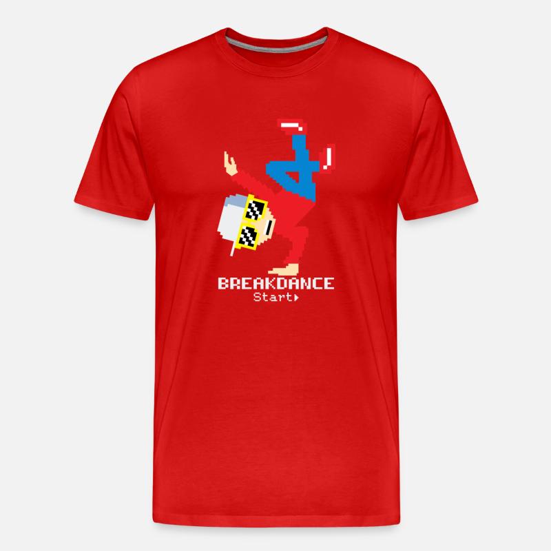 Breakdance B-Boy  - Männer Premium Bio T-Shirt - Rot
