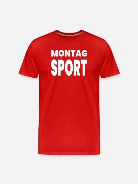 Sport - Männer Premium Bio T-Shirt - Rot