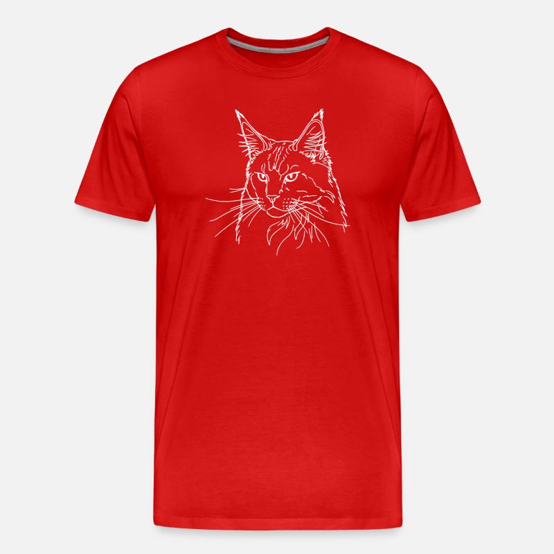 main1white - Männer Premium Bio T-Shirt - Rot