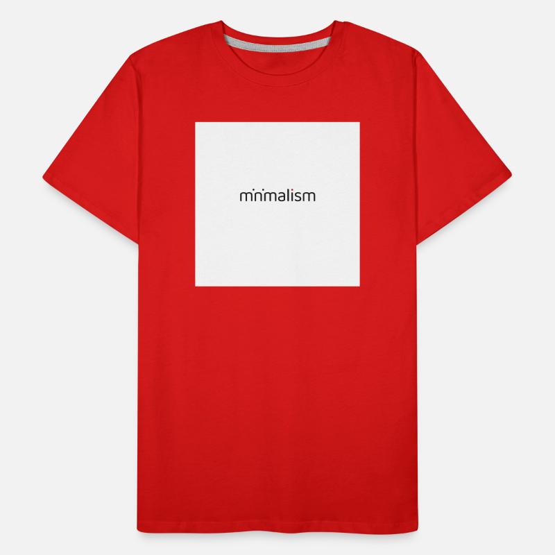 Minimalism – Less is More Design Men's Premium Organic T-Shirt